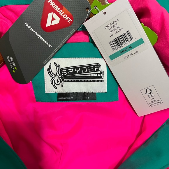 Spyder Lola Insulated Ski Jacket (Girls' - Picture 5 of 6